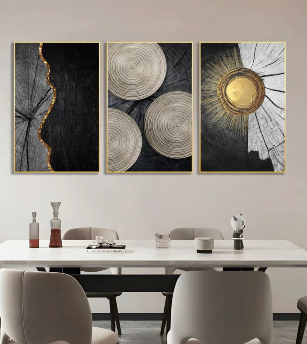 Modern Digital Wall art 3 Frames Set